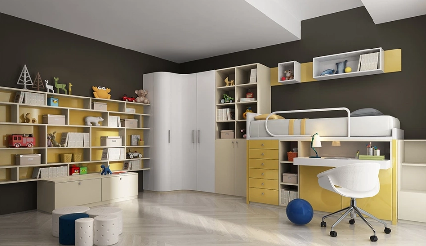 kids room melamine cabinets