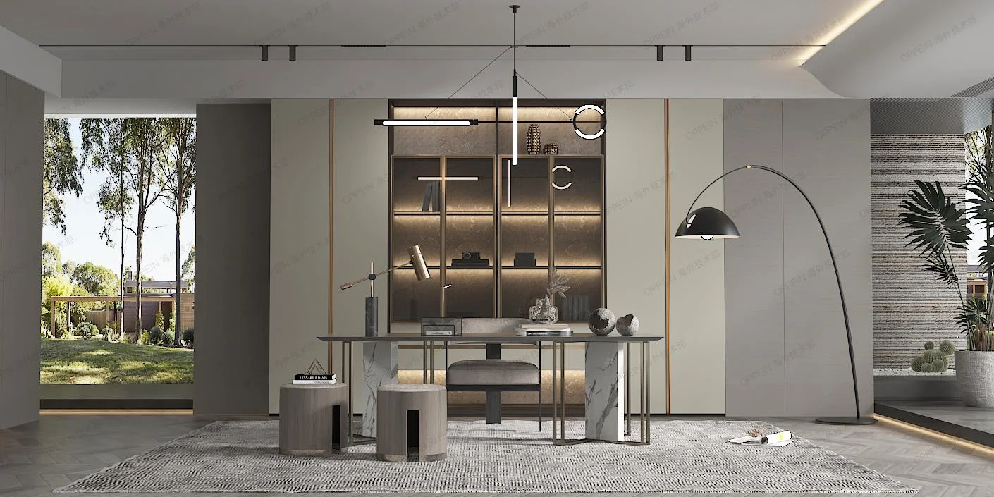 minimalist grey melamine cabinets