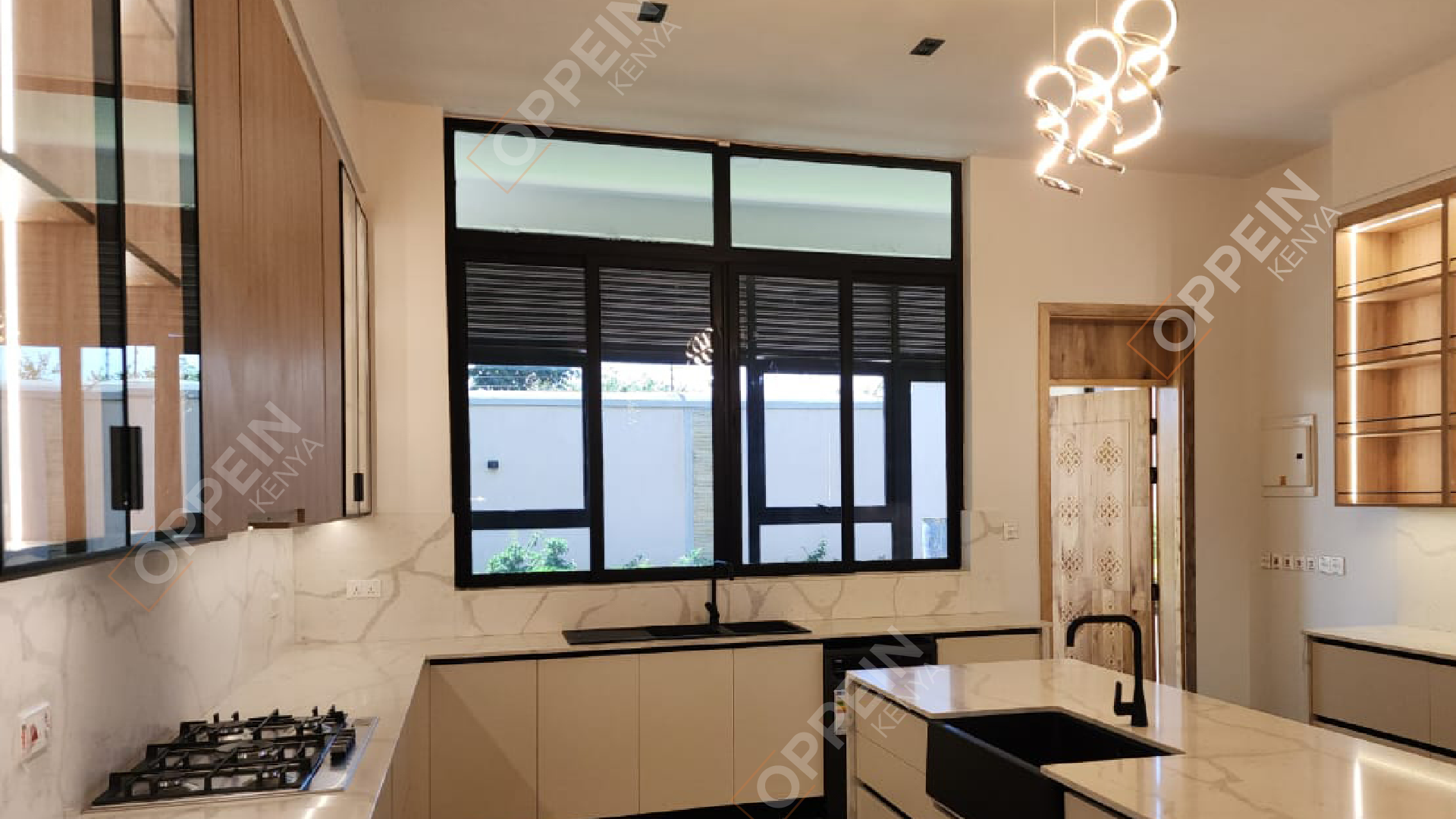6 Bedroom Modern Contemporary House - Kitchen Cabinets, Walk-in Closet, Wardrobes by OPPEIN Kenya