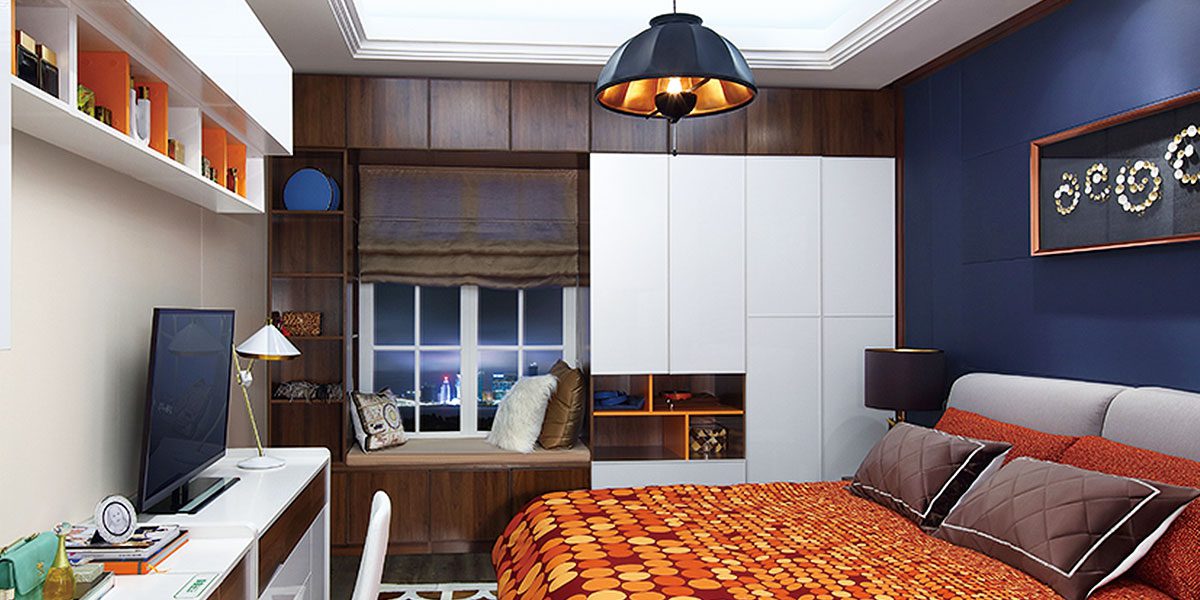 Modern Bay Window Wardrobe Design by OPPEIN Kenya