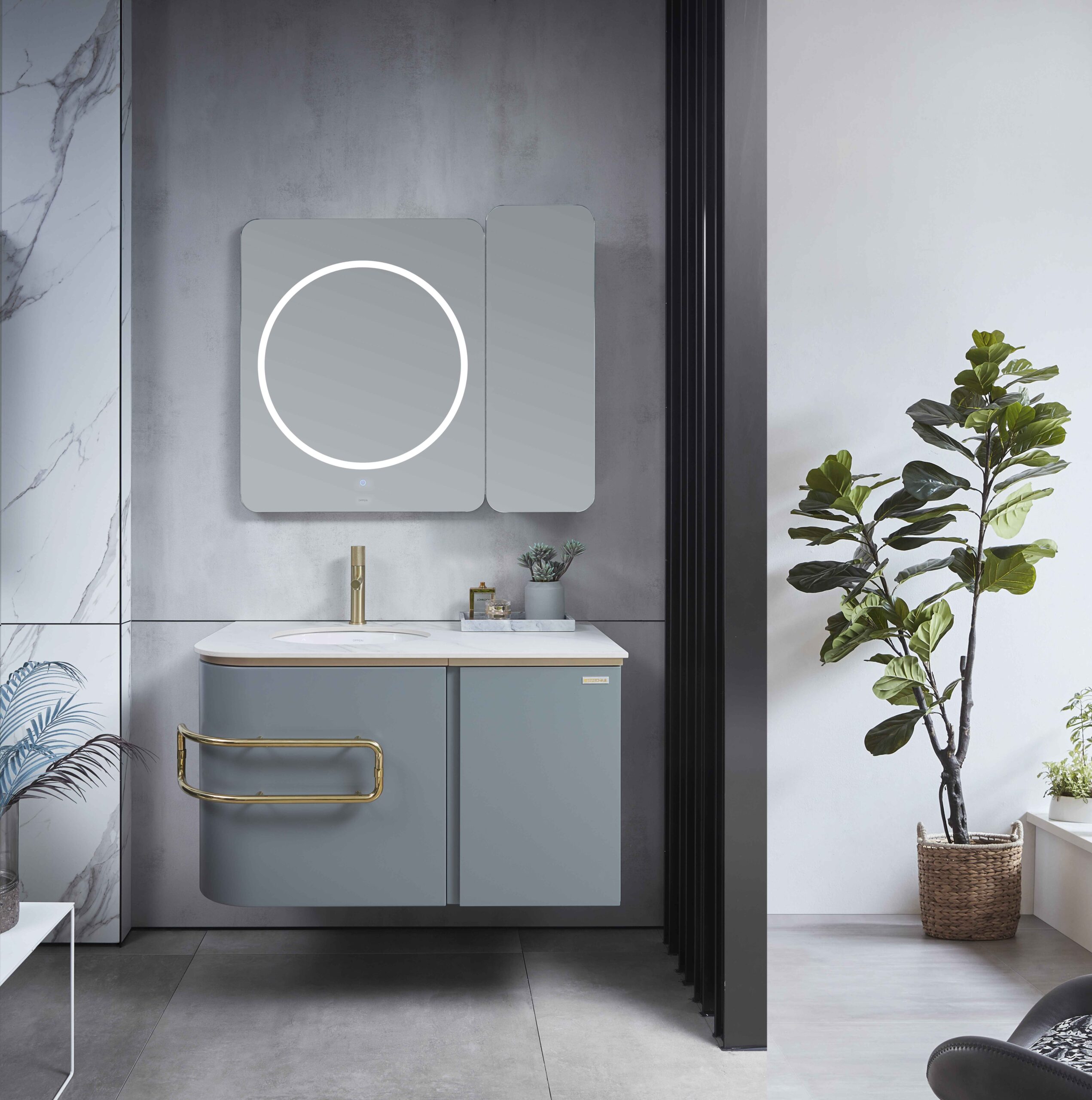 Lacquer Modern Bathroom Vanity by OPPEIN Kenya