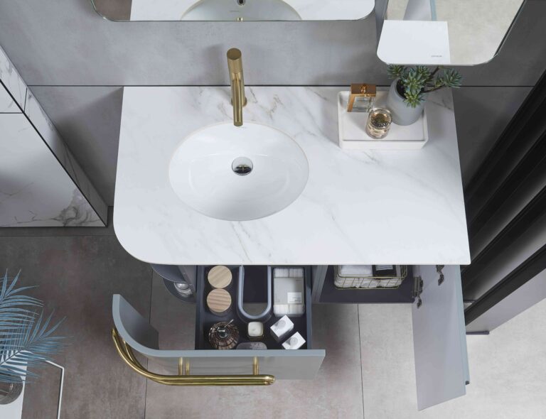 Lacquer Modern Bathroom Vanity by OPPEIN Kenya