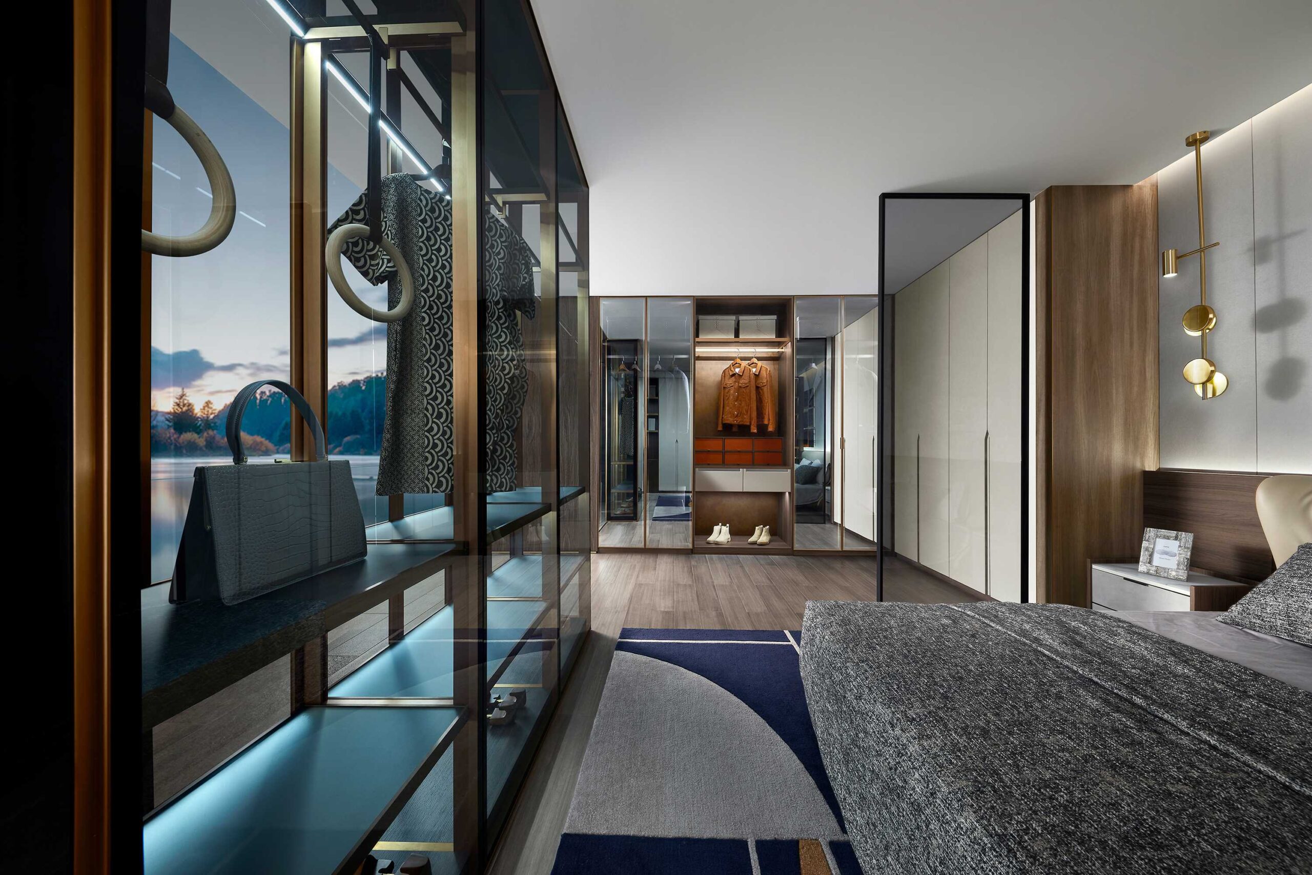 Luxury Lacquer Built-in Hinged Wardrobe by OPPEIN Kenya