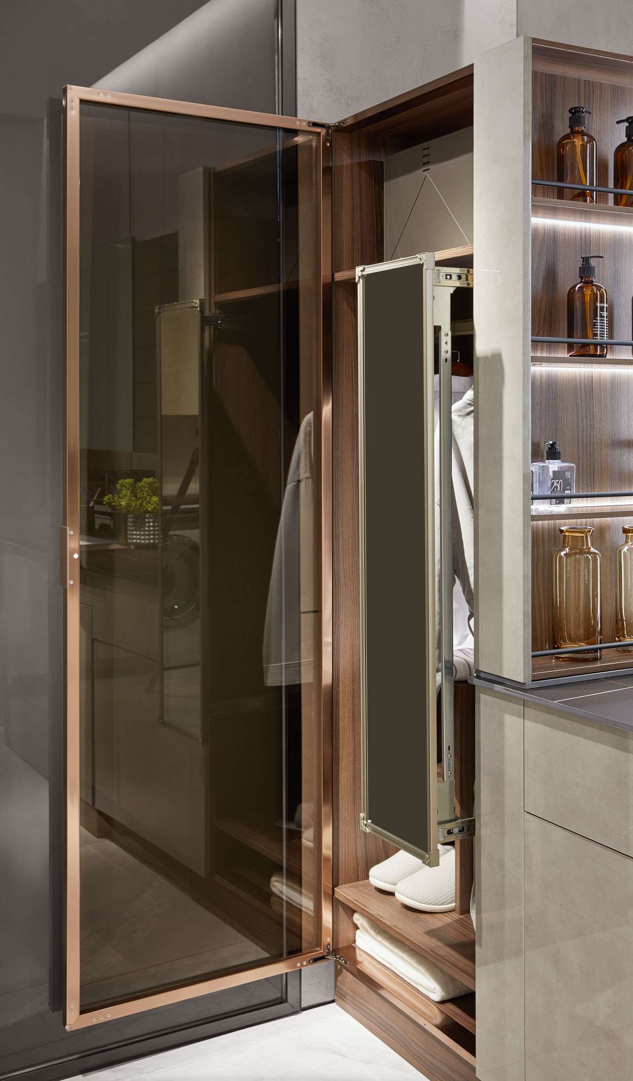 Luxury Bathroom Cabinets in High Gloss UV Lacquer Finish by OPPEIN Kenya
