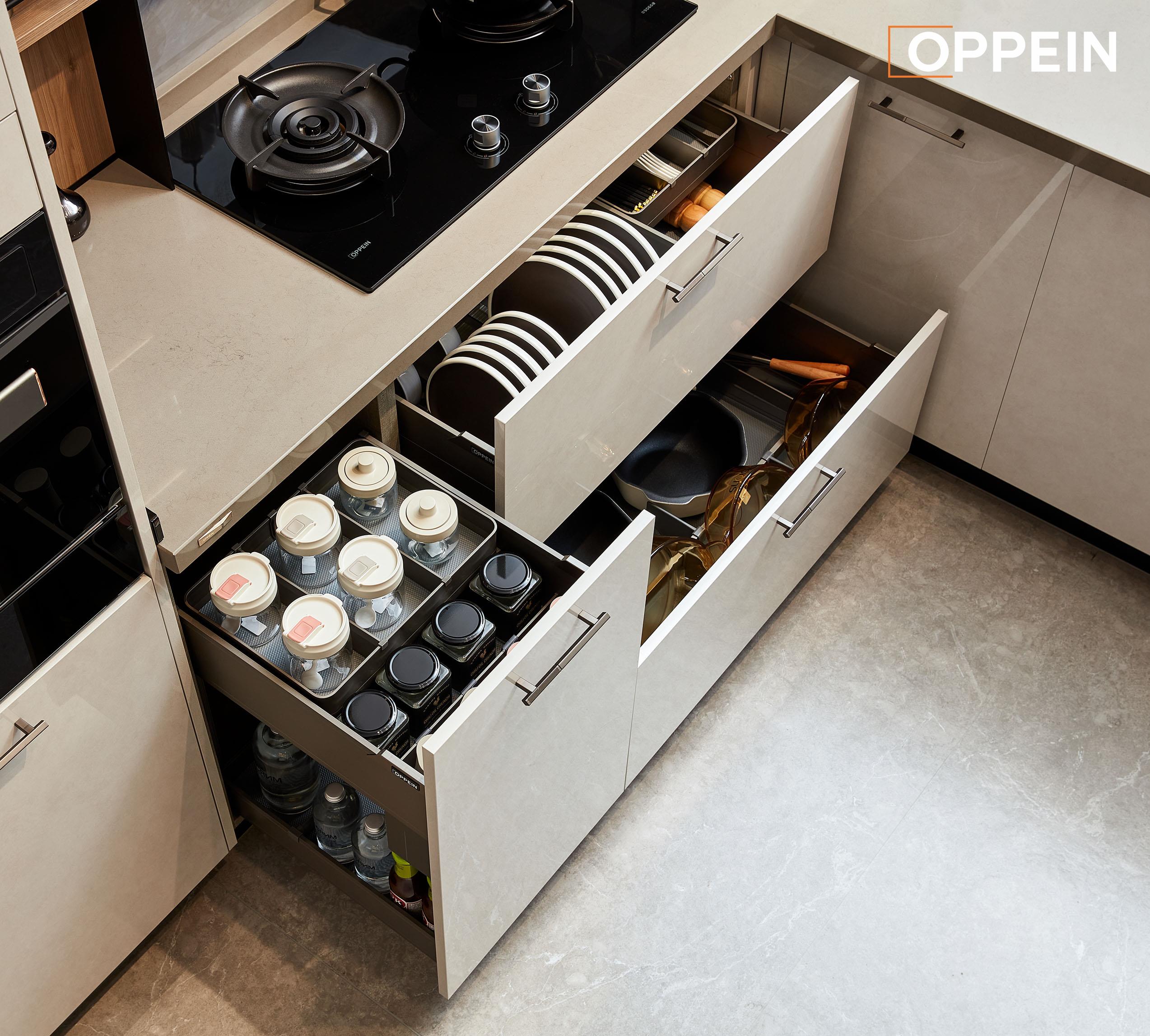 Luxury Frameless Flat Panel Kitchen Cabinet - SONG FOR YOU by OPPEIN Kenya
