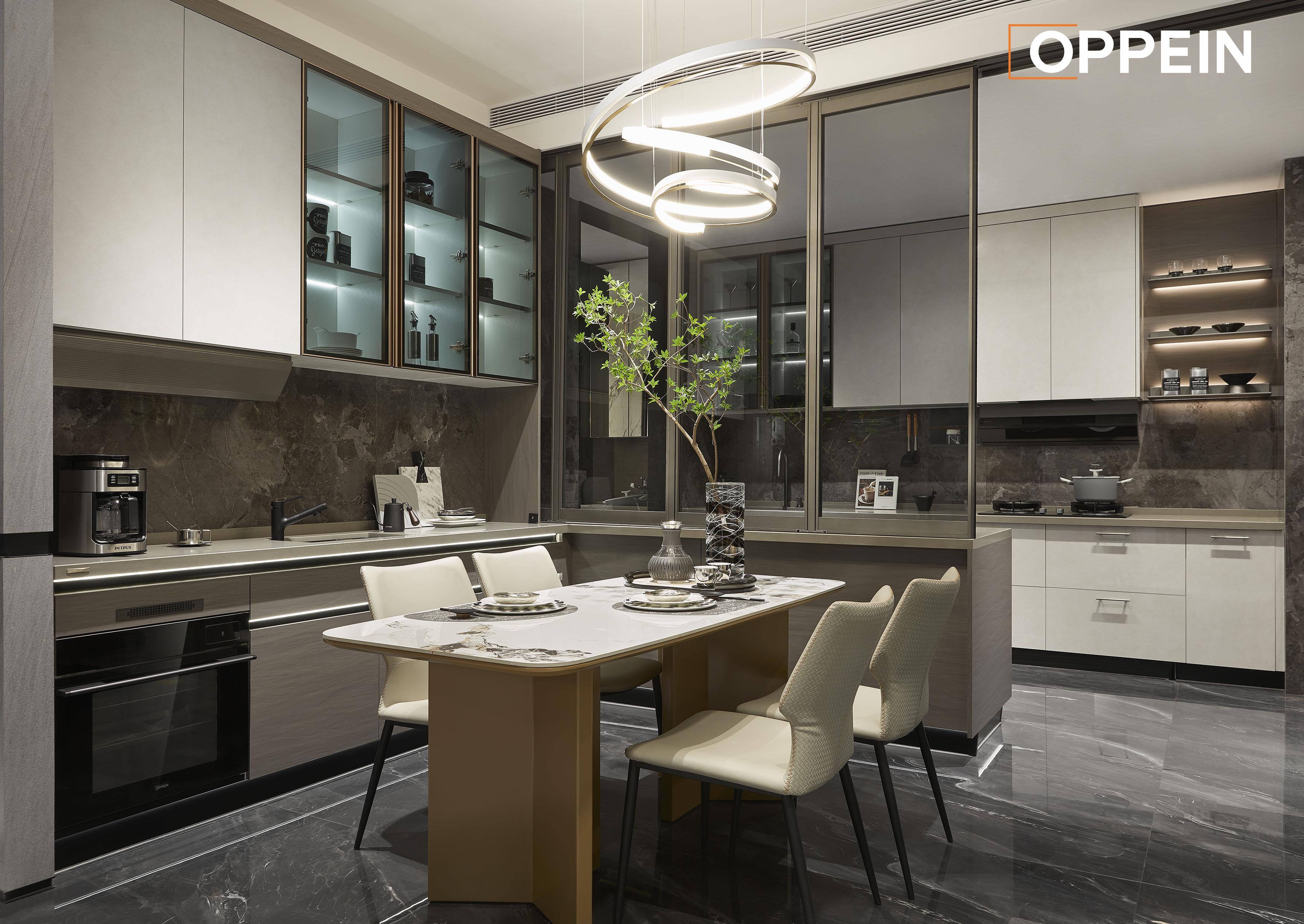 Luxury Frameless Flat Panel Kitchen Cabinet - SONG FOR YOU by OPPEIN Kenya